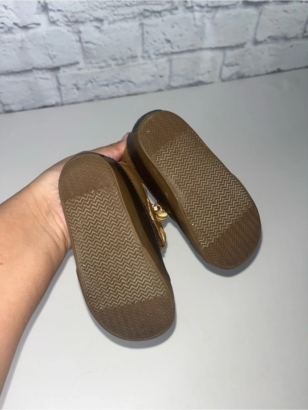 Sperry Baby Boys Brown and Tan Kids Duck Boots size 4